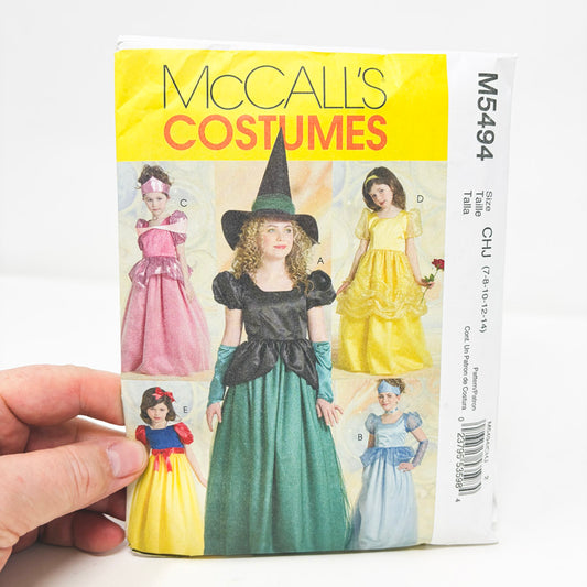 McCall's Costume Pattern M5494 - Kids Dress (7-14)