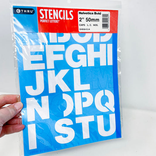 C Thru Helvetica Bold Stencils