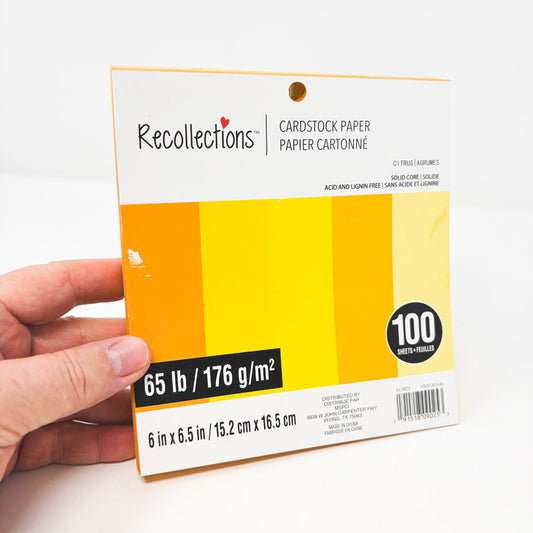 Recollections 6" Paper Pad- Yellow