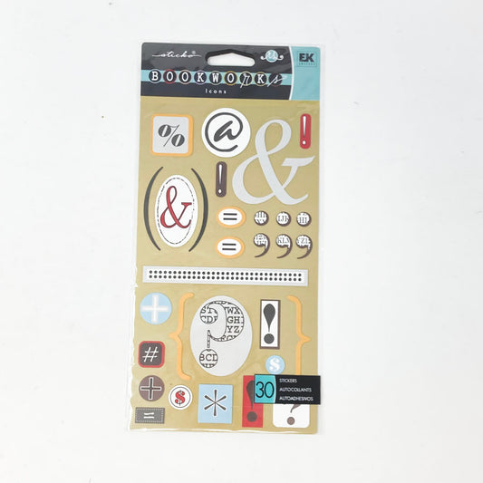 EK Success Sticko- Bookworks Icon Stickers