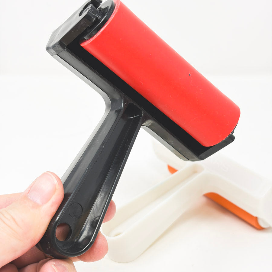 Pop-In Soft Rubber Brayer - Plastic Handles
