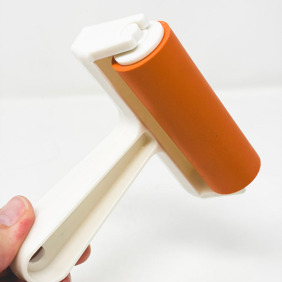 Pop-In Soft Rubber Brayer - Plastic Handles