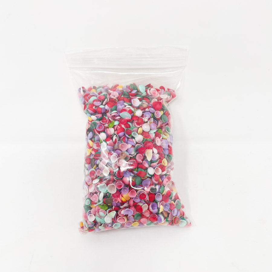 Bag of multicolored shells