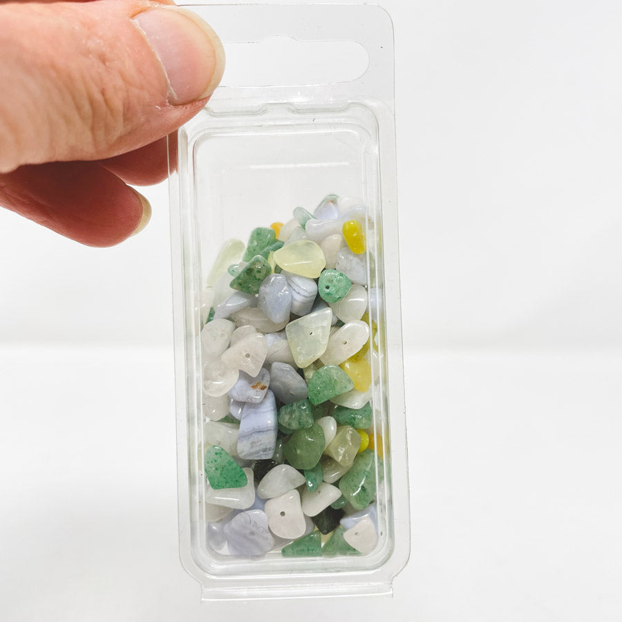 Assorted Tumbled Gemstones Chip Beads