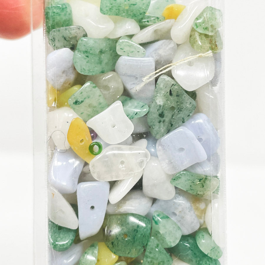 Assorted Tumbled Gemstones Chip Beads