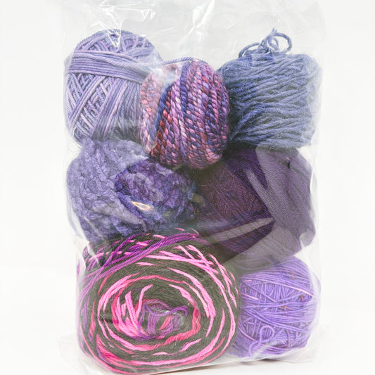 Multi-Texture Purples Yarn Bundle