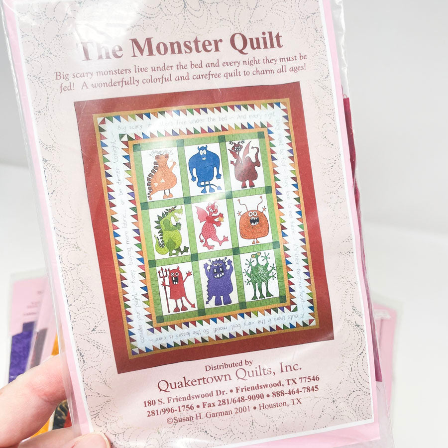 Quakertown Quilts Monsters Quilt Patterns and Applique Fabrics