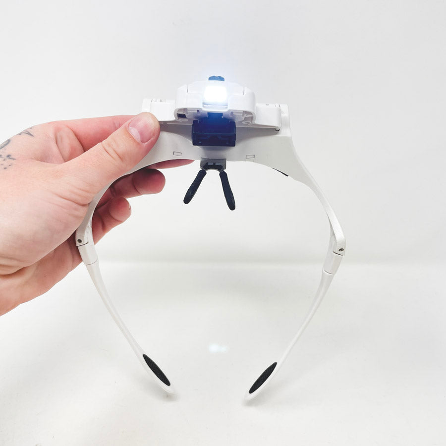 Magnipros Illuminated Headband Magnifier Visor - no lenses