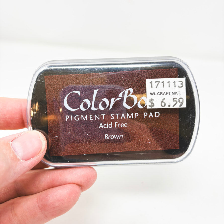 Color Box Pigment Stamp Pad - Brown