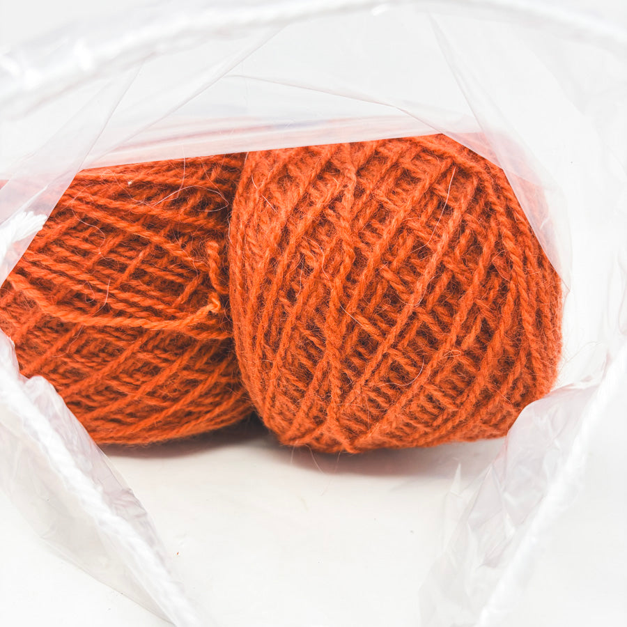 Hand Dyed Cormo-Mohair Wool Yarn Cakes Bundle – Purple and Tiger Lilly
