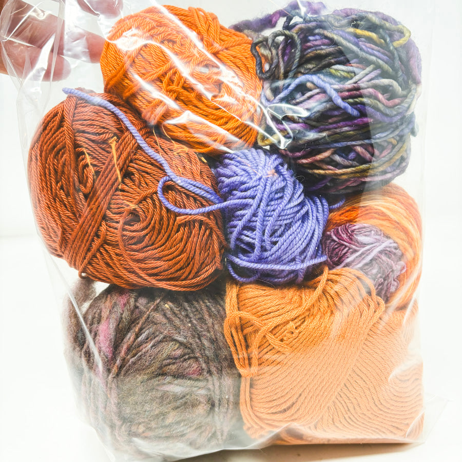 Orange Contrast Yarn Bundle