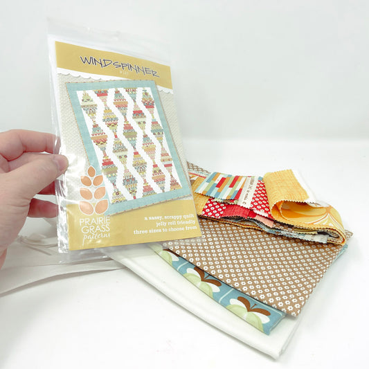 Windspinner Prairie Grass Pattern Kit with Boho Fabric by Urban Chicks for Moda