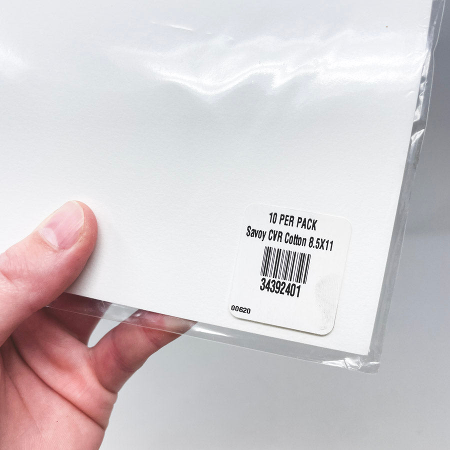 Paper Source Savoy CVR Cotton 8.5"x11"- 10 pack