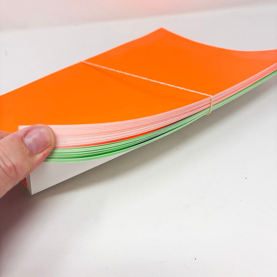 Heavyweight Fluorescent Green/Orange Lightweight Tagboard