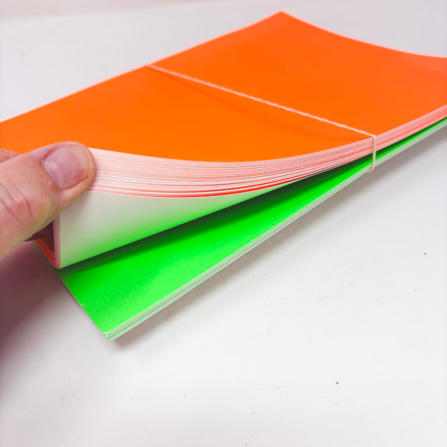 Heavyweight Fluorescent Green/Orange Lightweight Tagboard