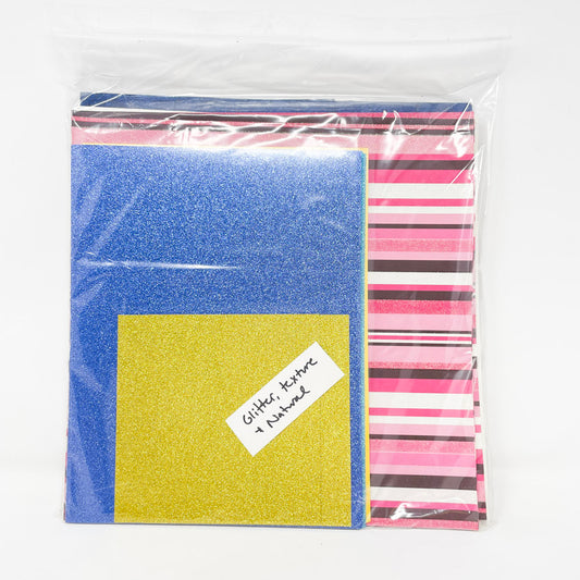 Glitter - Texture – Natural 12" x 12" Paper Pack