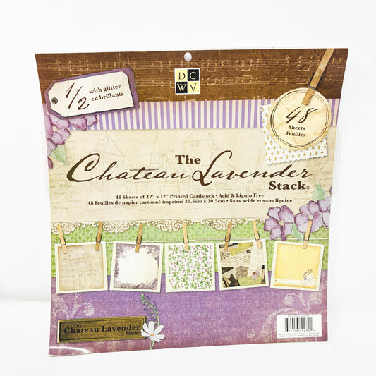 DCWV The Chateau Lavender 12" Paper Stack