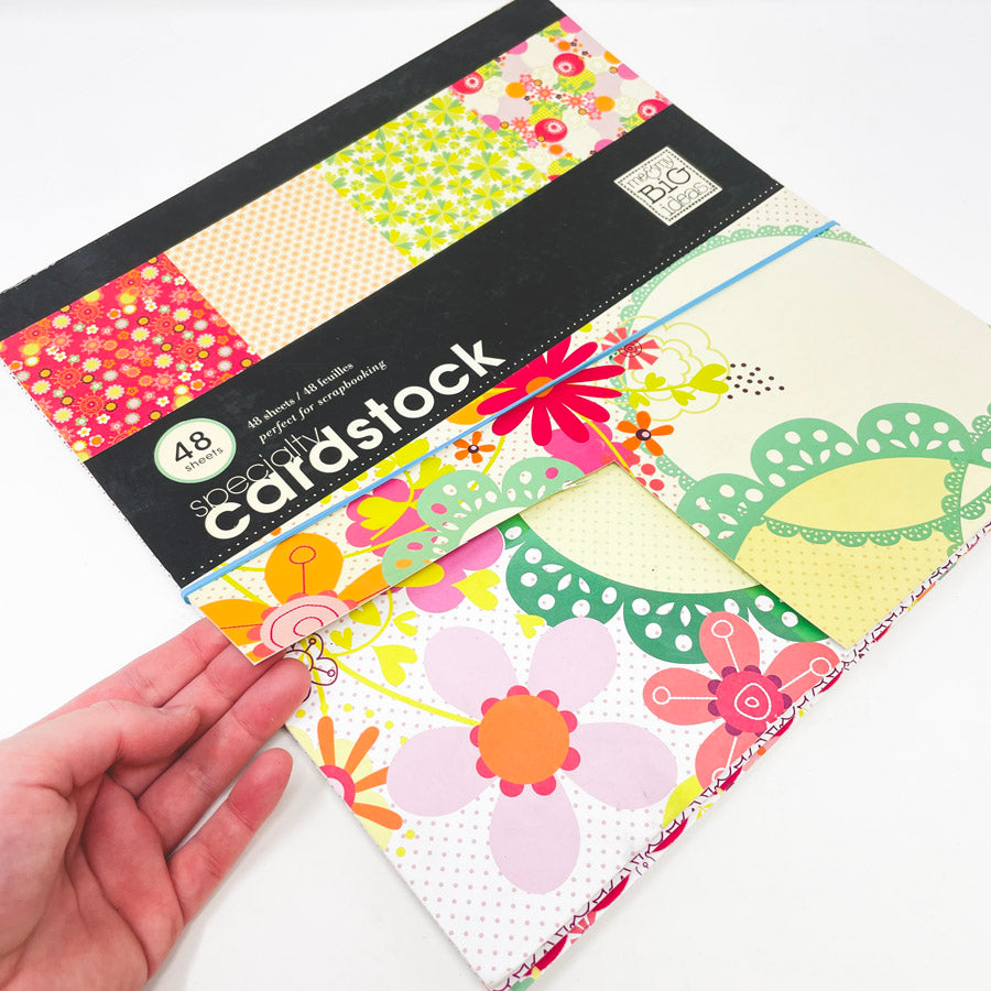 Me & my BIG ideas- 12"x12" flower patch paper collection