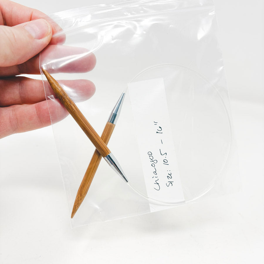 ChiaoGoo Bamboo Circular Knitting Needles 16" – Size 10.5