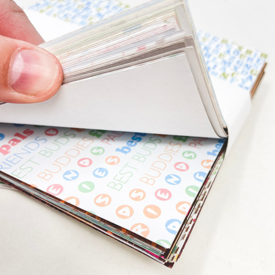 Alphabet Theme – Stack of Cut Scrapbook Paper – 6x6" Pack (1)