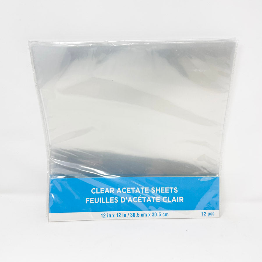 Clear Acetate Sheets 12"x12"