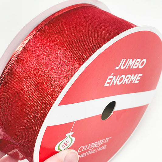 Celebrate It Jumbo Wide Ribbon 2.5" - Red