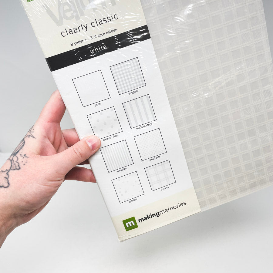 Making Memories- Vellum Clearly Classic White- 8.5"x11"