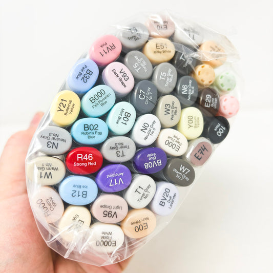Copic Marker Restoration Lot – 42 Markers – Dry / Needs Refill