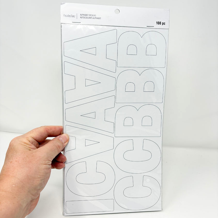 Recollections Large Alphabet Sticker Pack