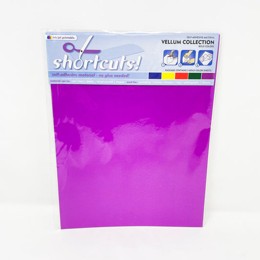 Shortcuts! Purple Self-Adhesive Vellum Collection