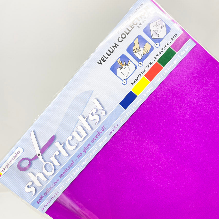 Shortcuts! Purple Self-Adhesive Vellum Collection