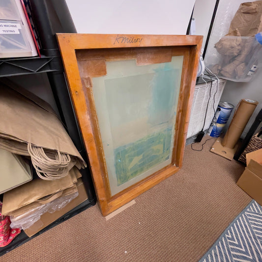 Large Wooden Screen Printing Frame (30” x 40”) – Old-School Style for DIY, Art, or Decor