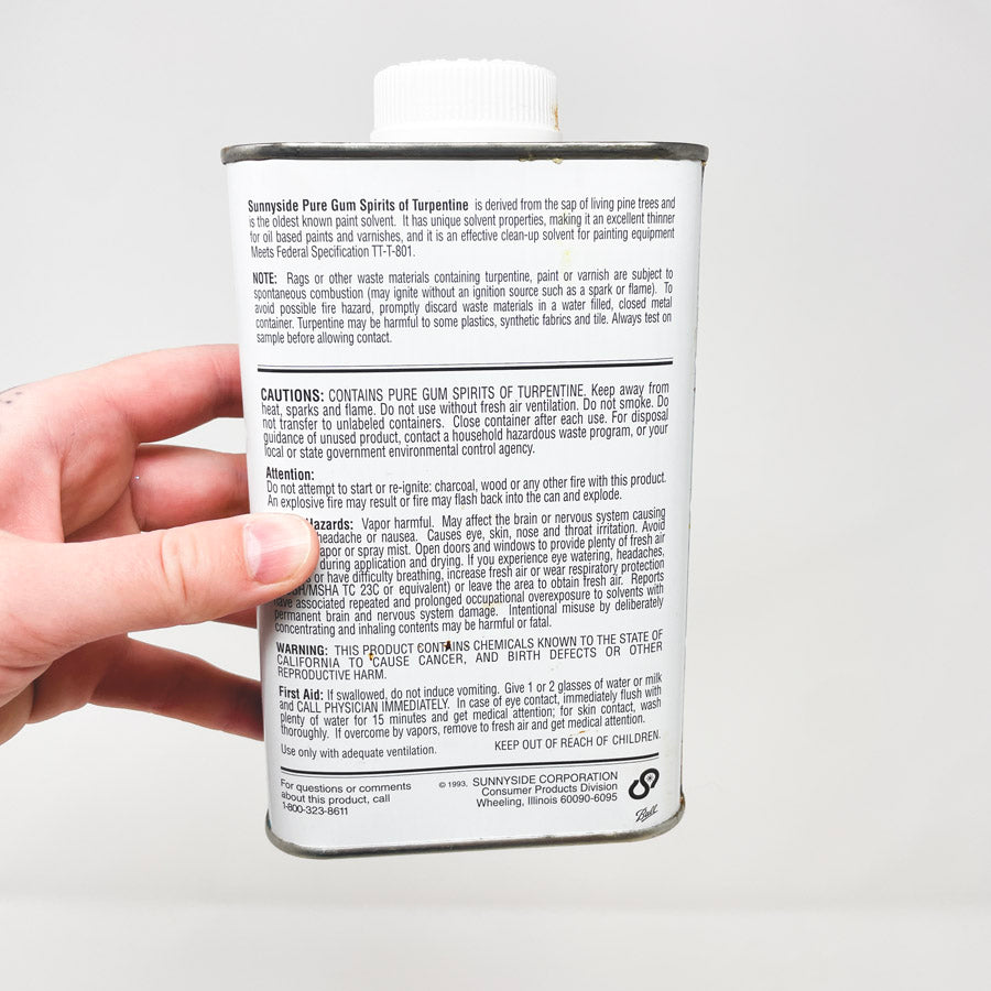 Sunnyside Pure Gum Spirits of Turpentine