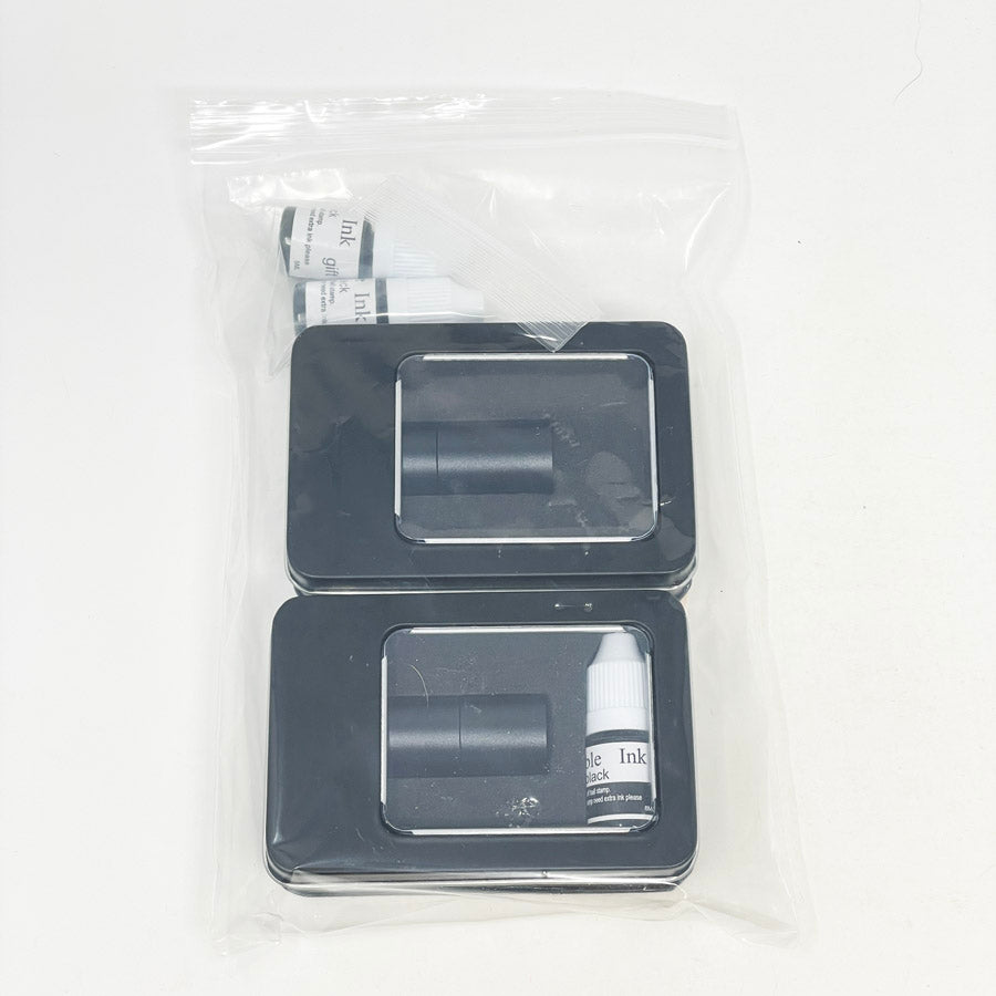 Two Golf Ball Stamper Sets with Indelible Black Ink