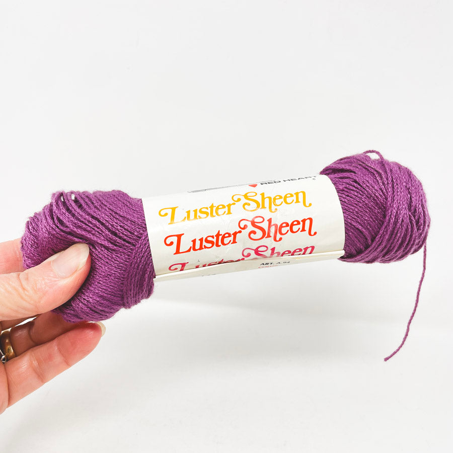 Red Heart Luster Sheen Acrylic Yarn - Violet