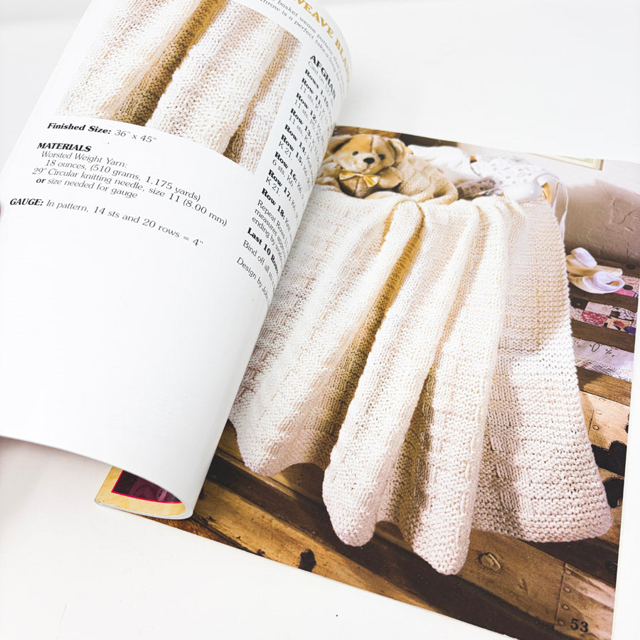 Leisure Arts Our Best Knit Baby Afghans Pattern Booklet