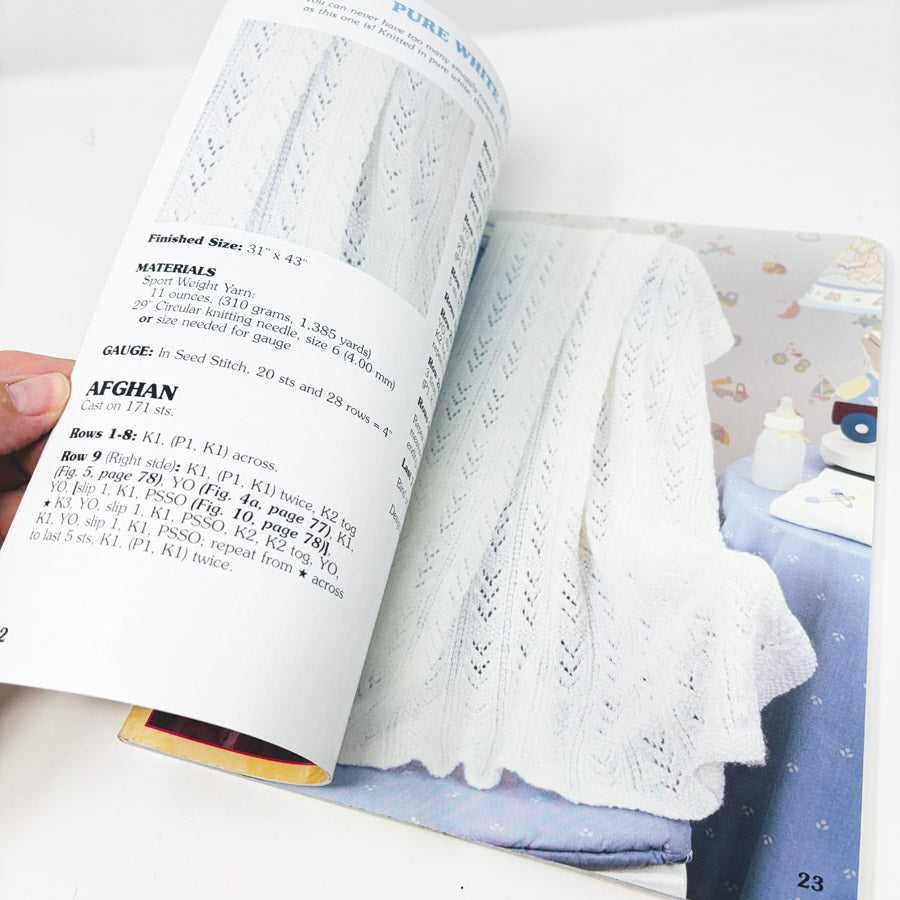 Leisure Arts Our Best Knit Baby Afghans Pattern Booklet