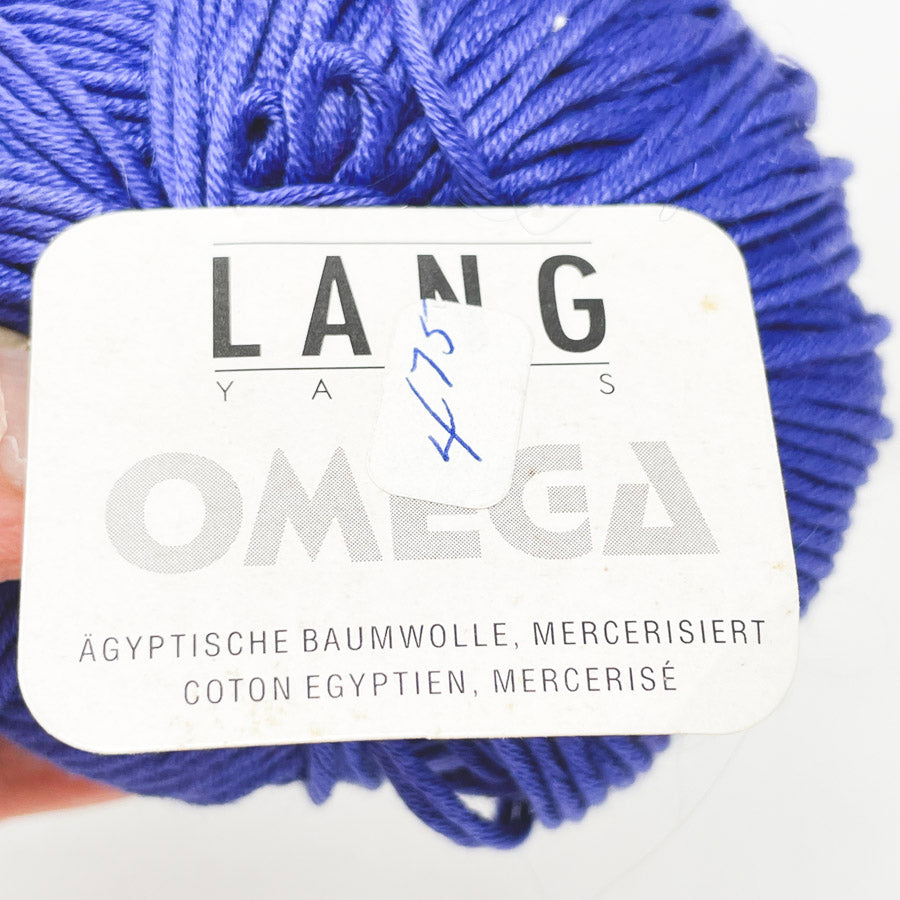 Lang Yarns Omega Egyptian Cotton Yarn - Blue/Purple