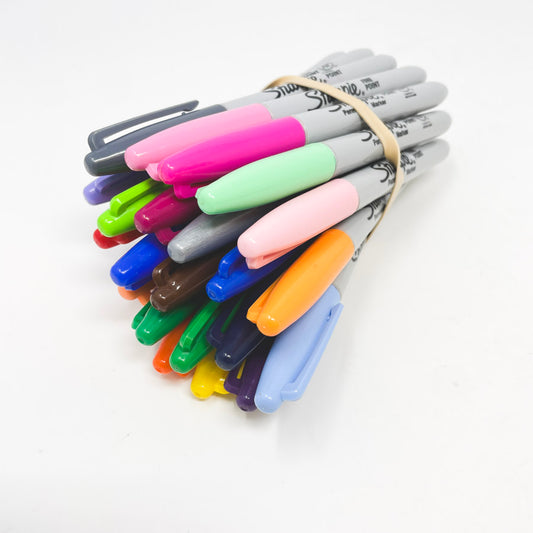 Bundle of 25 Asst. Sharpie Fine Point Markers