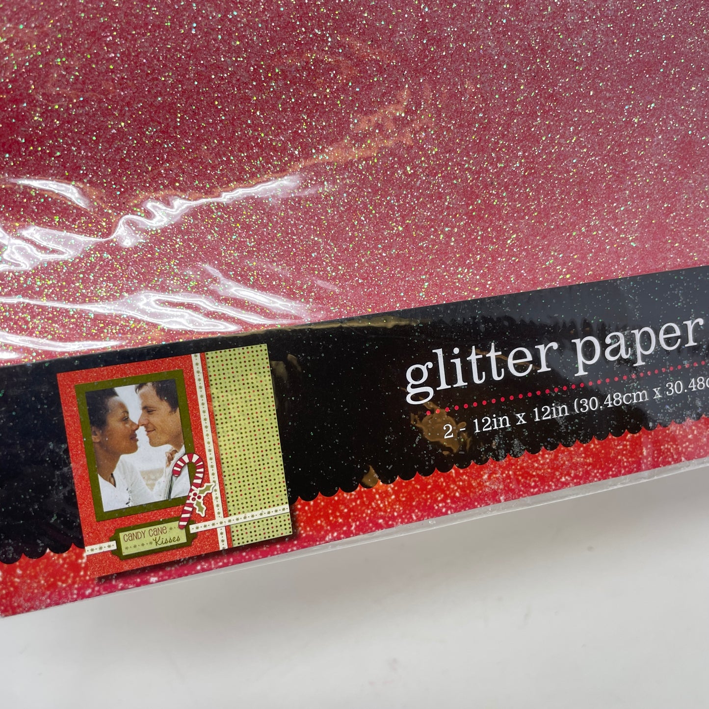 Colorbok Red Glitter Paper Pack