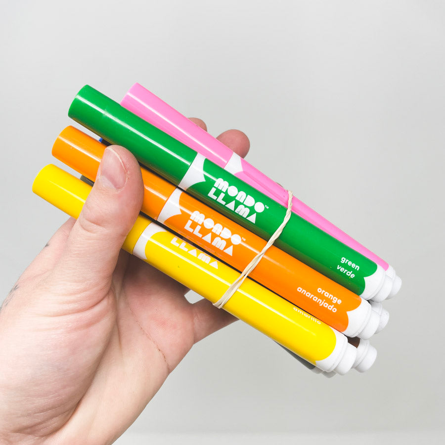 Mondo Llama 9-Pack Washable Marker Bundle