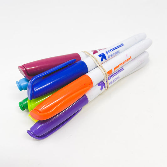 Bundle of 8 Asst. Up&Up Permanent Fine Point Markers
