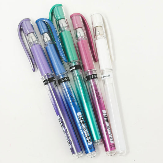 Uniball Gel Impact Bold Metallic Gel Pens (5)