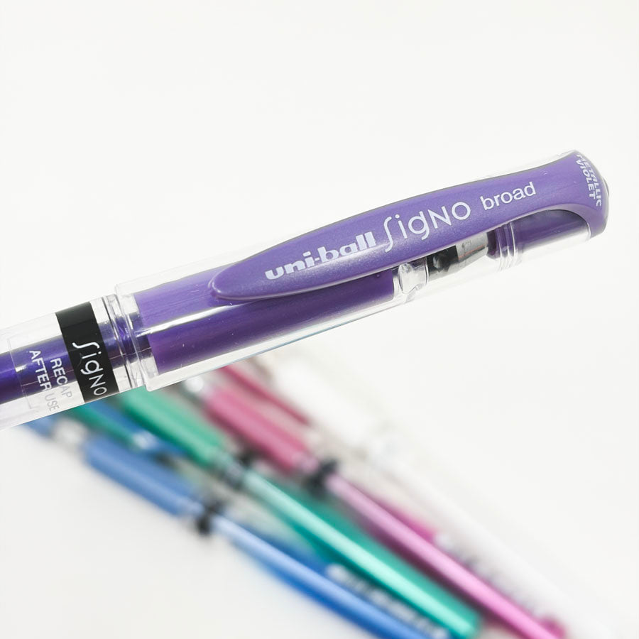 Uniball Gel Impact Bold Metallic Gel Pens (5)