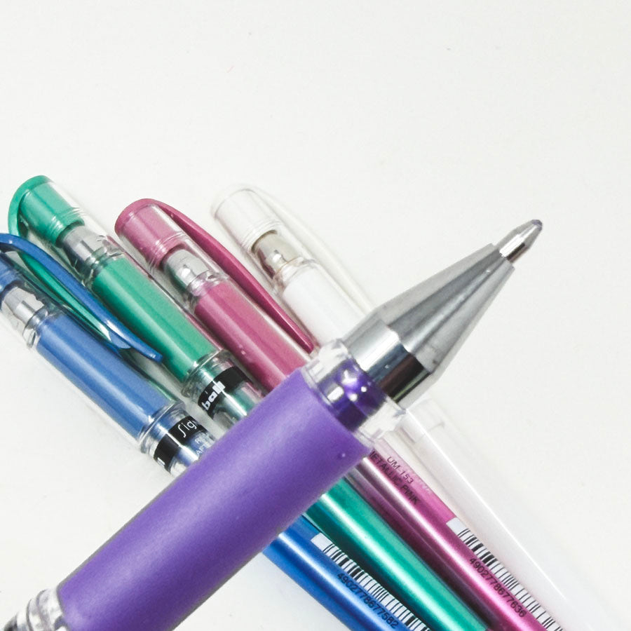 Uniball Gel Impact Bold Metallic Gel Pens (5)