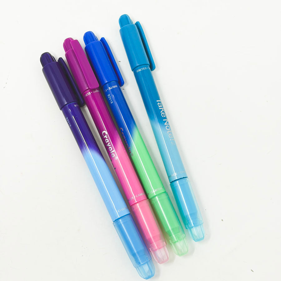 Crayola Take Note Dual-End Color Changing Pens (4)