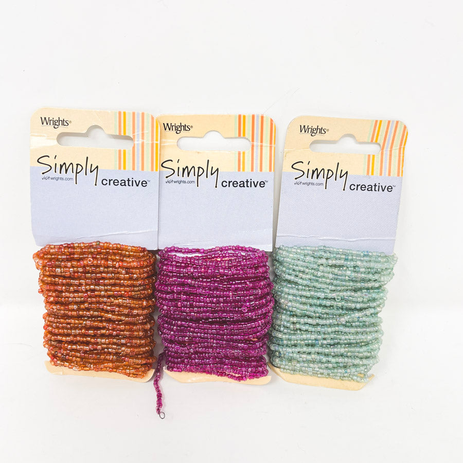 Wrights Simply Creative Seed Bead Strands