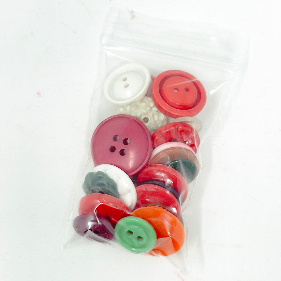 Red/White/Green Button Pack