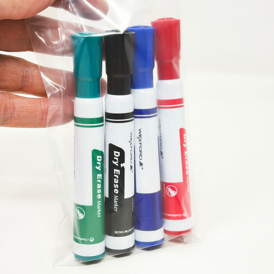 Chisel Tip Wexford Dry Erase Markers (4)
