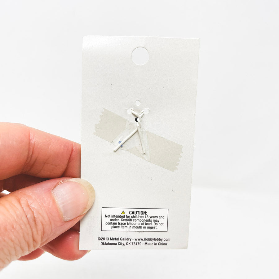 Optic Edge Distressed White Pendant